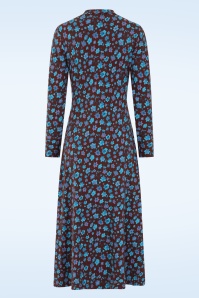 Seasalt - St Merryn katoenen midaxi jurk in Falling Flowers Dark Rye 6