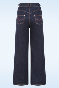 Rock-a-Booty - Topvintage exclusive ~ Audrey rechte jeans in donker denim 2