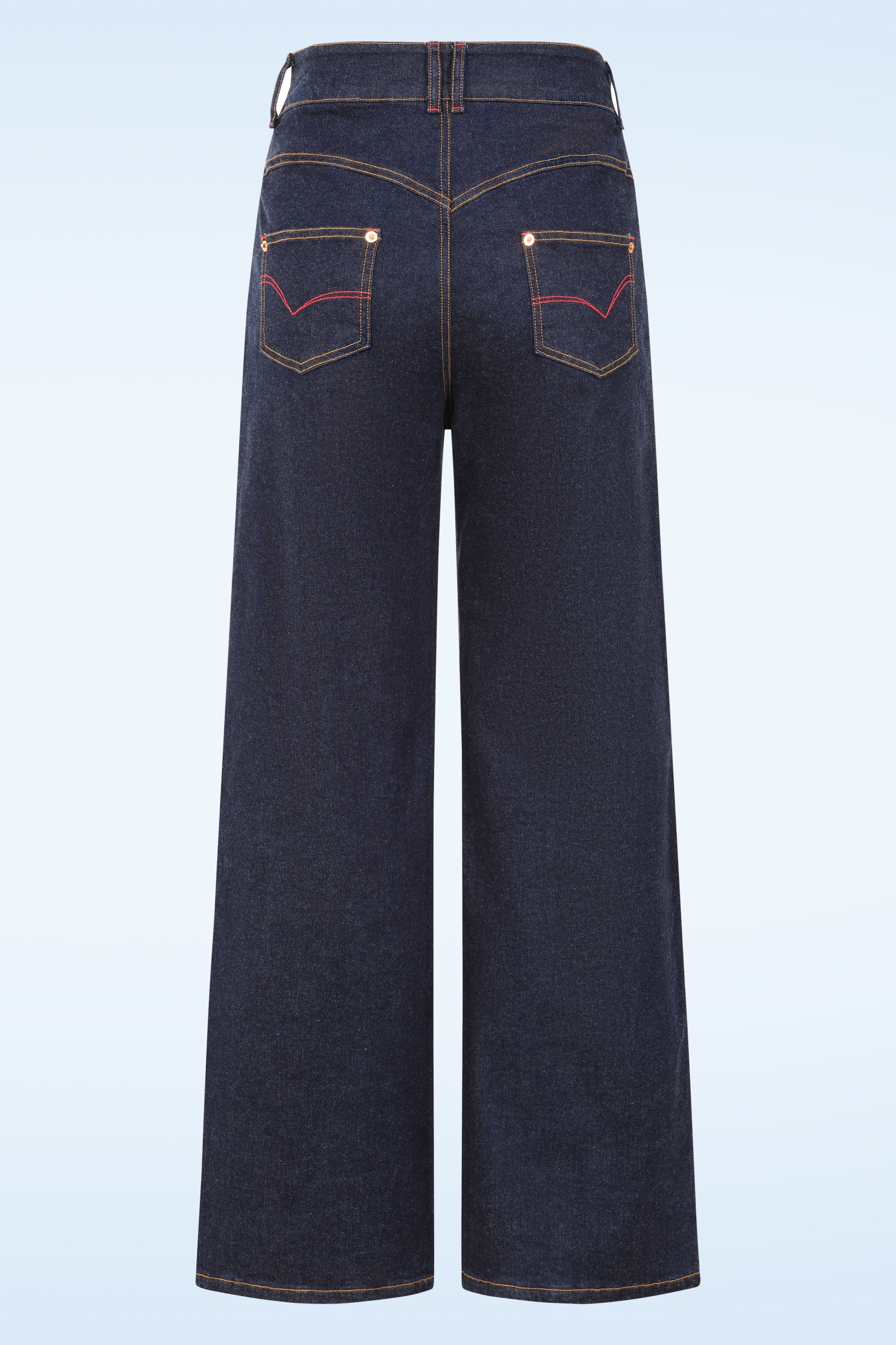 Rock-a-Booty - Topvintage exclusive ~ Audrey rechte jeans in donker denim 2