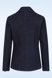 Rock-a-Booty - Topvintage exclusive ~ Mya blazer in donker denim 4