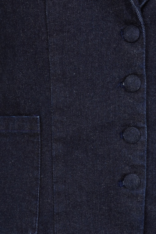 Rock-a-Booty - Topvintage exclusive ~ Mya blazer in donker denim 3