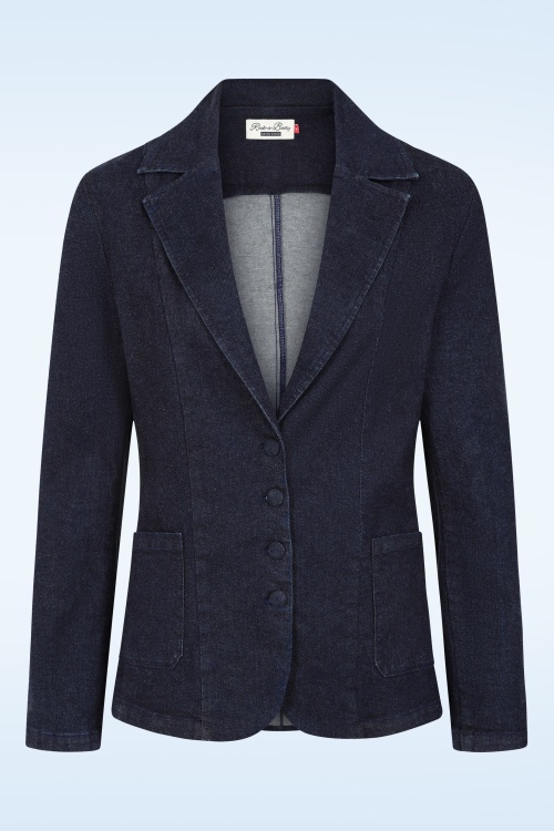 Rock-a-Booty - Topvintage exclusive ~ Mya blazer in donker denim 2