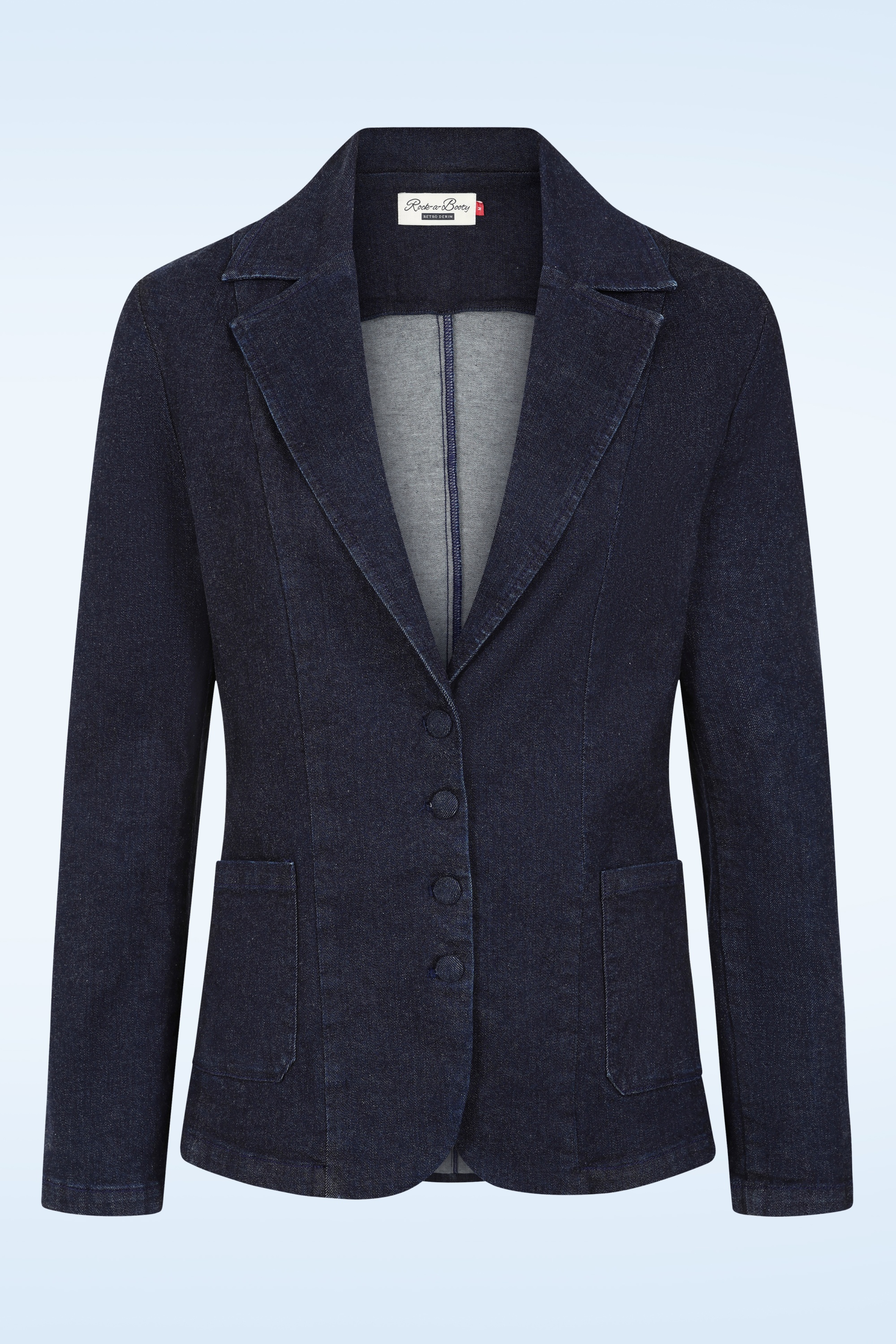 Rock-a-Booty - Topvintage exclusive ~ Mya blazer in donker denim 2