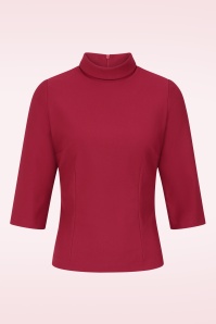 Rock-a-Booty - Topvintage exclusive ~ Sandra top in rood 2