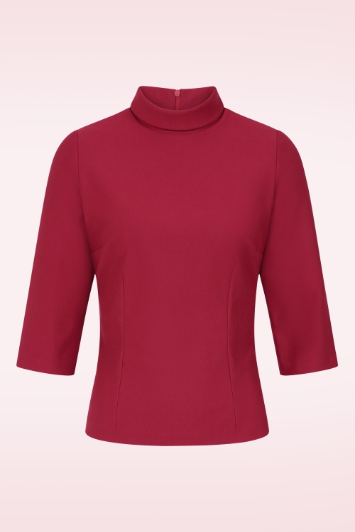 Rock-a-Booty - Topvintage exclusive ~ Sandra top in rood 2