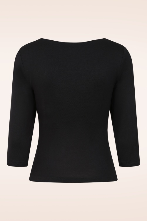 Rock-a-Booty - Topvintage exclusive ~ Ballet top in zwart 4