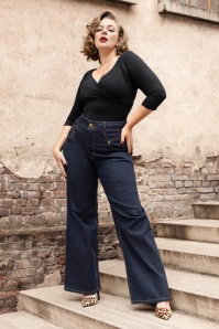 Rock-a-Booty - Topvintage exclusive ~ Ballet top in zwart