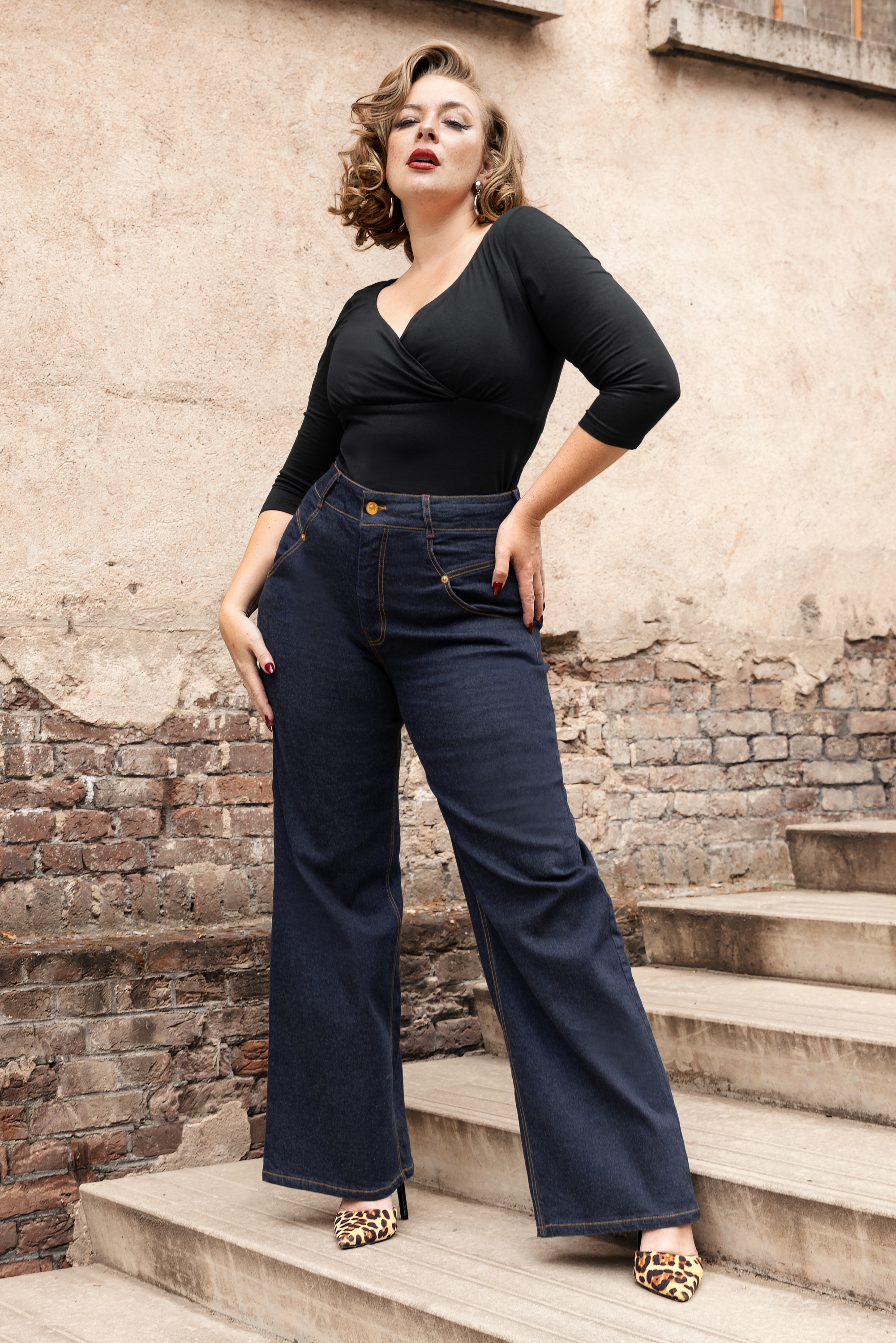 Rock-a-Booty - Topvintage exclusive ~ Ballet top in zwart