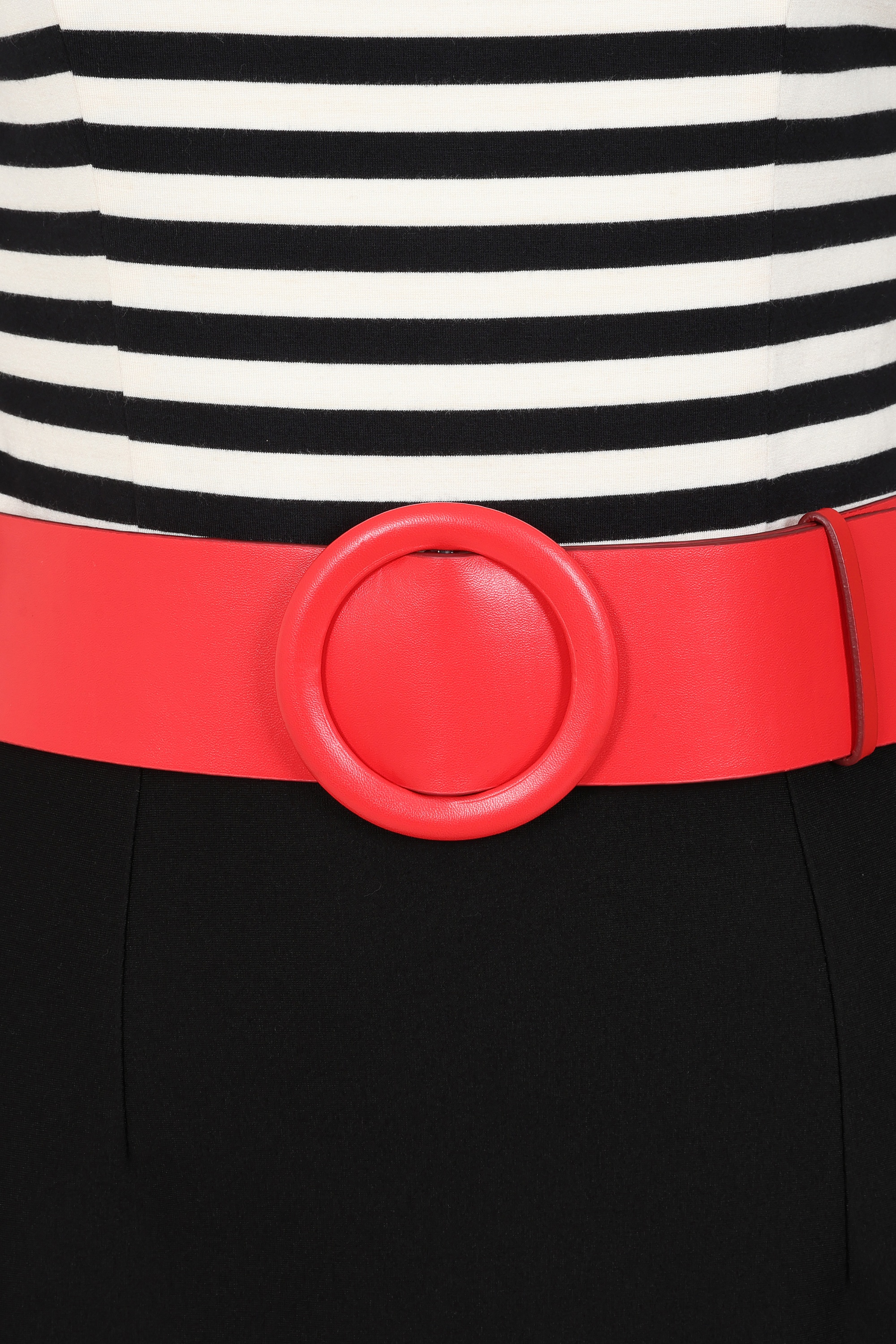 Rock-a-Booty - Dorene strepen pencil jurk in zwart en wit 3