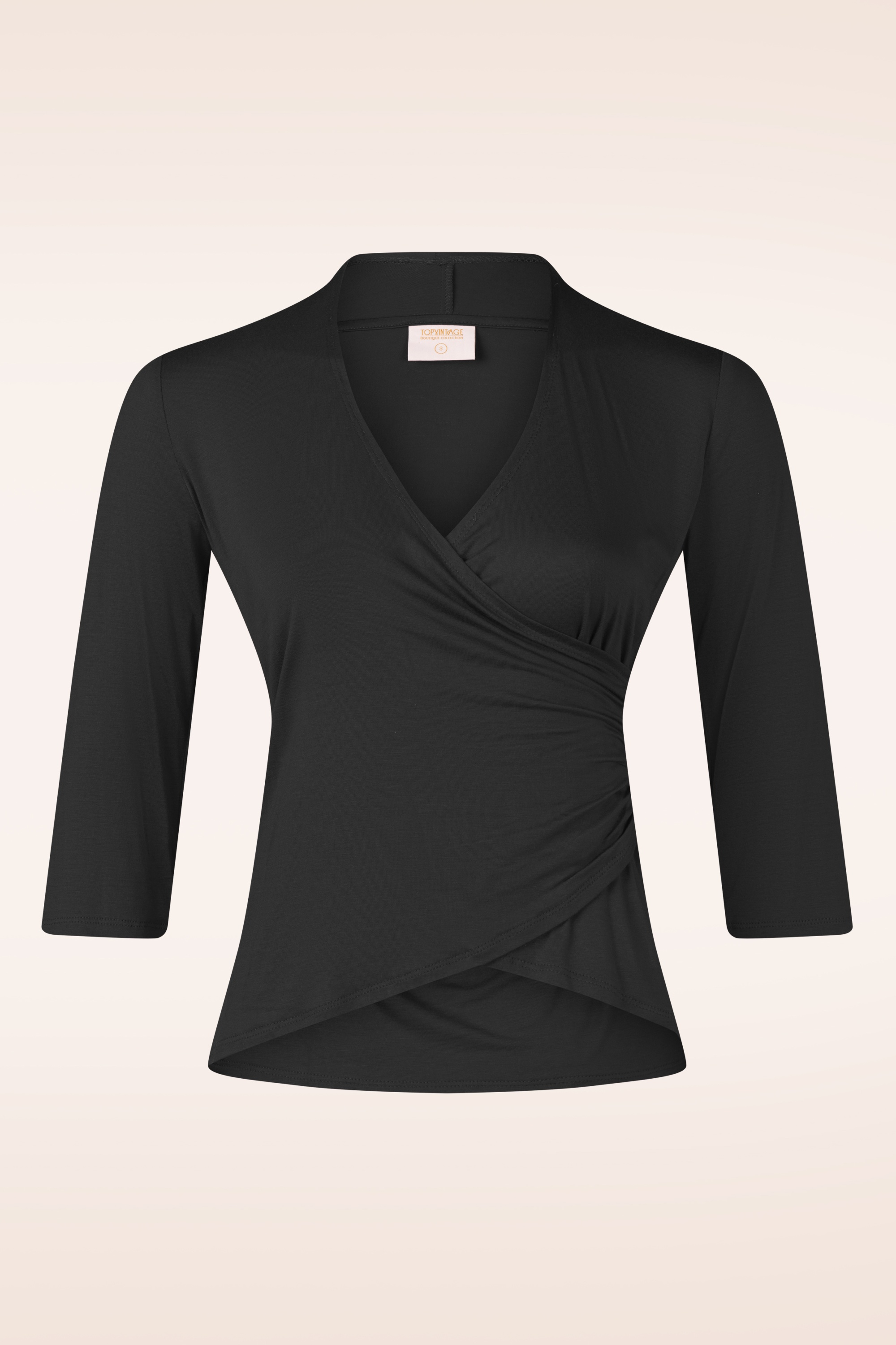 Topvintage Boutique Collection - Topvintage exclusive ~ Darla top in zwart 2