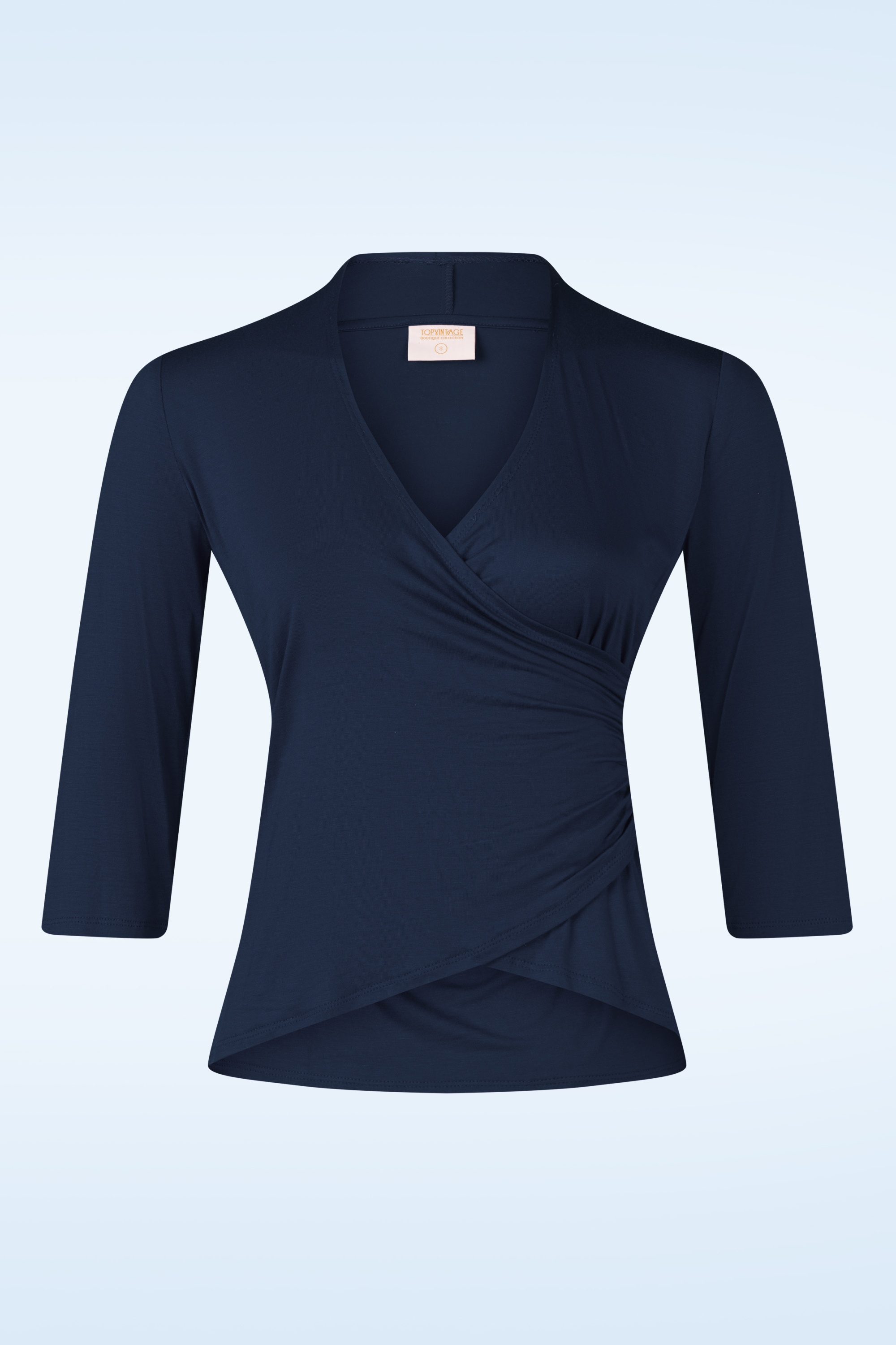 Topvintage Boutique Collection - Topvintage exclusive ~ Darla top in navy 2