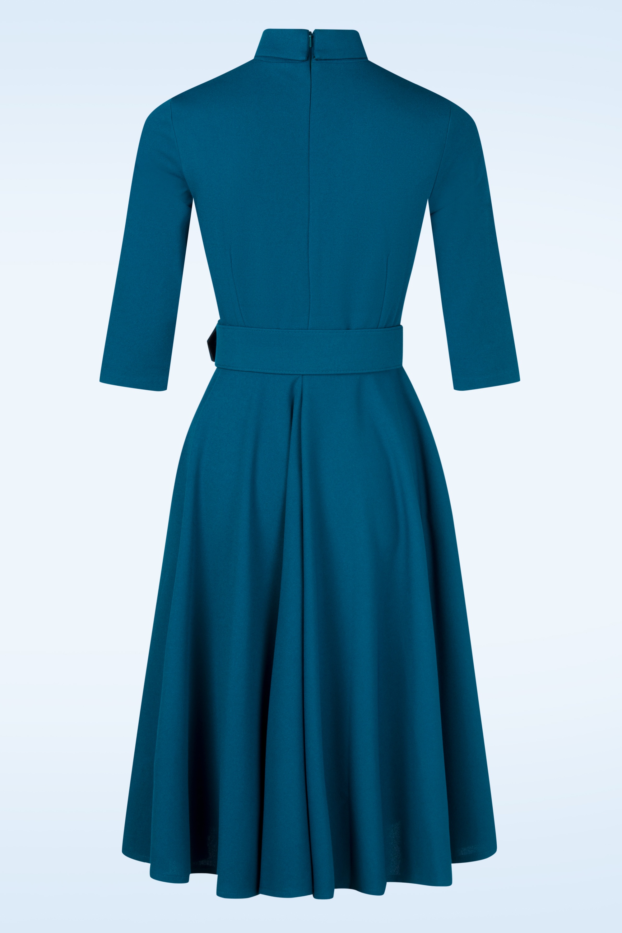 Topvintage Boutique Collection - Topvintage exclusive ~ Sandra swing jurk in blauw 4