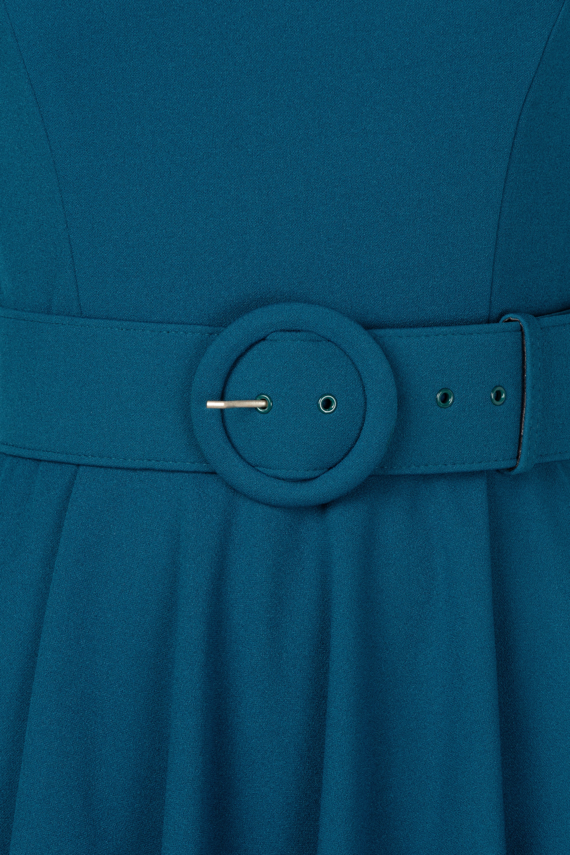 Topvintage Boutique Collection - Topvintage exclusive ~ Sandra swing jurk in blauw 3