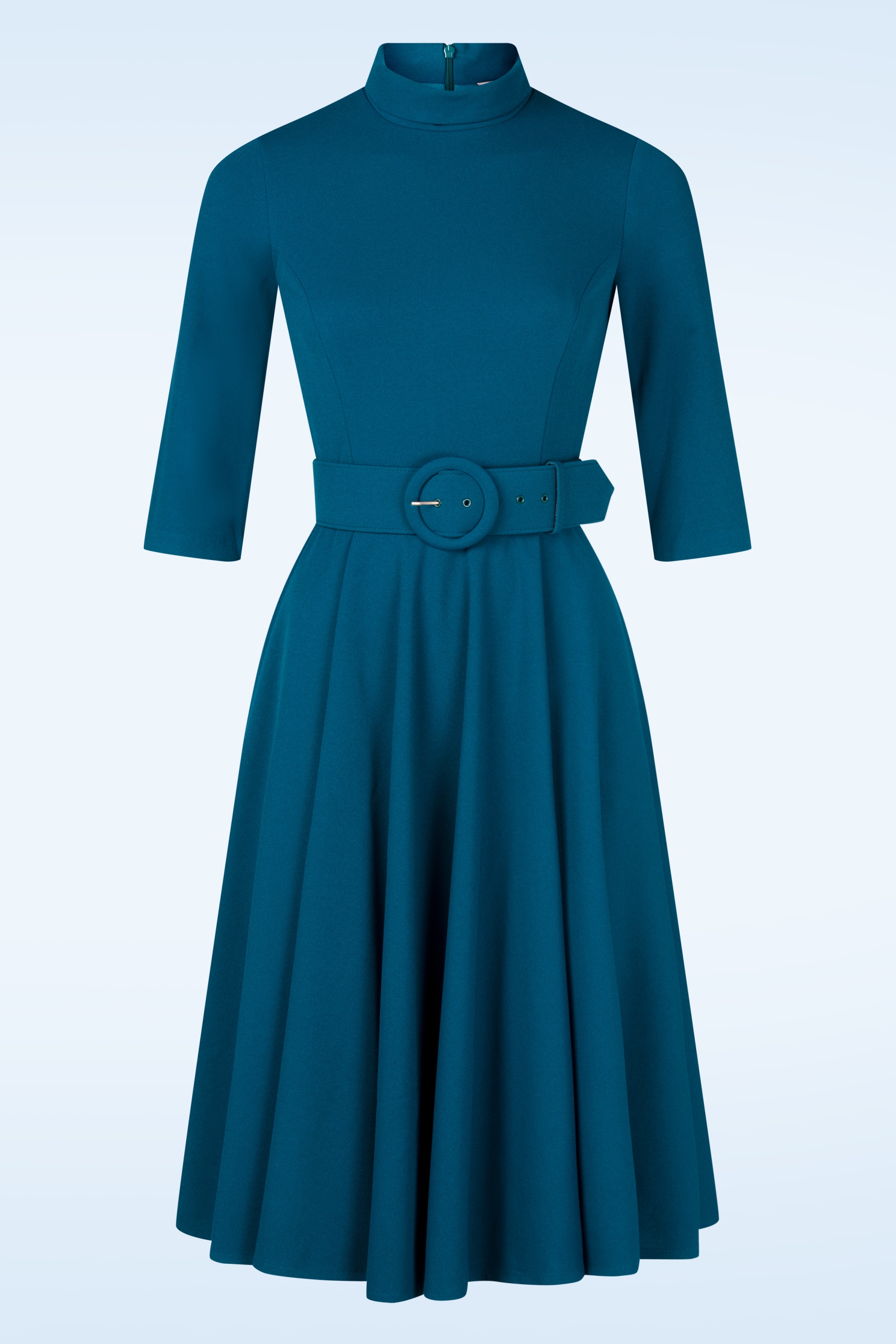 Topvintage Boutique Collection - Topvintage exclusive ~ Sandra swing jurk in blauw 2