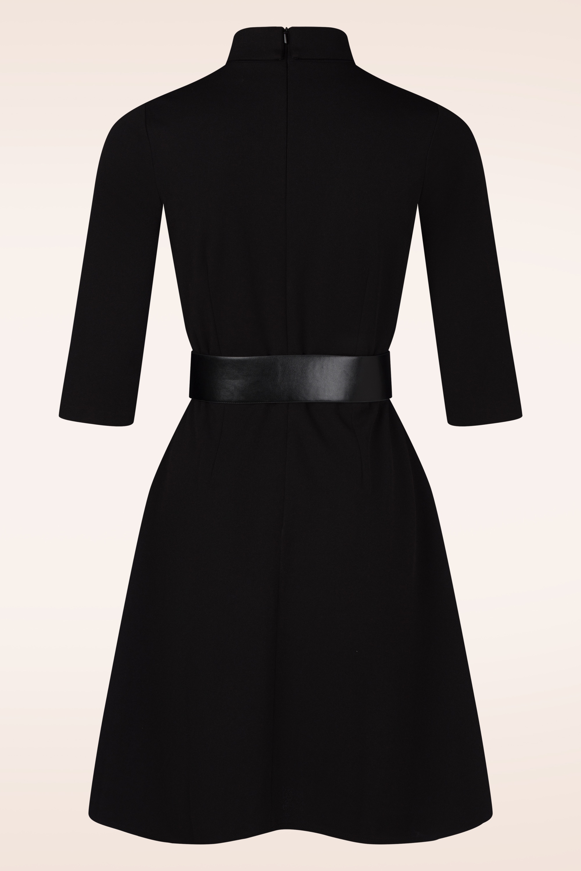 Topvintage Boutique Collection - Topvintage exclusive ~ Sandra a-lijn jurk in zwart 4