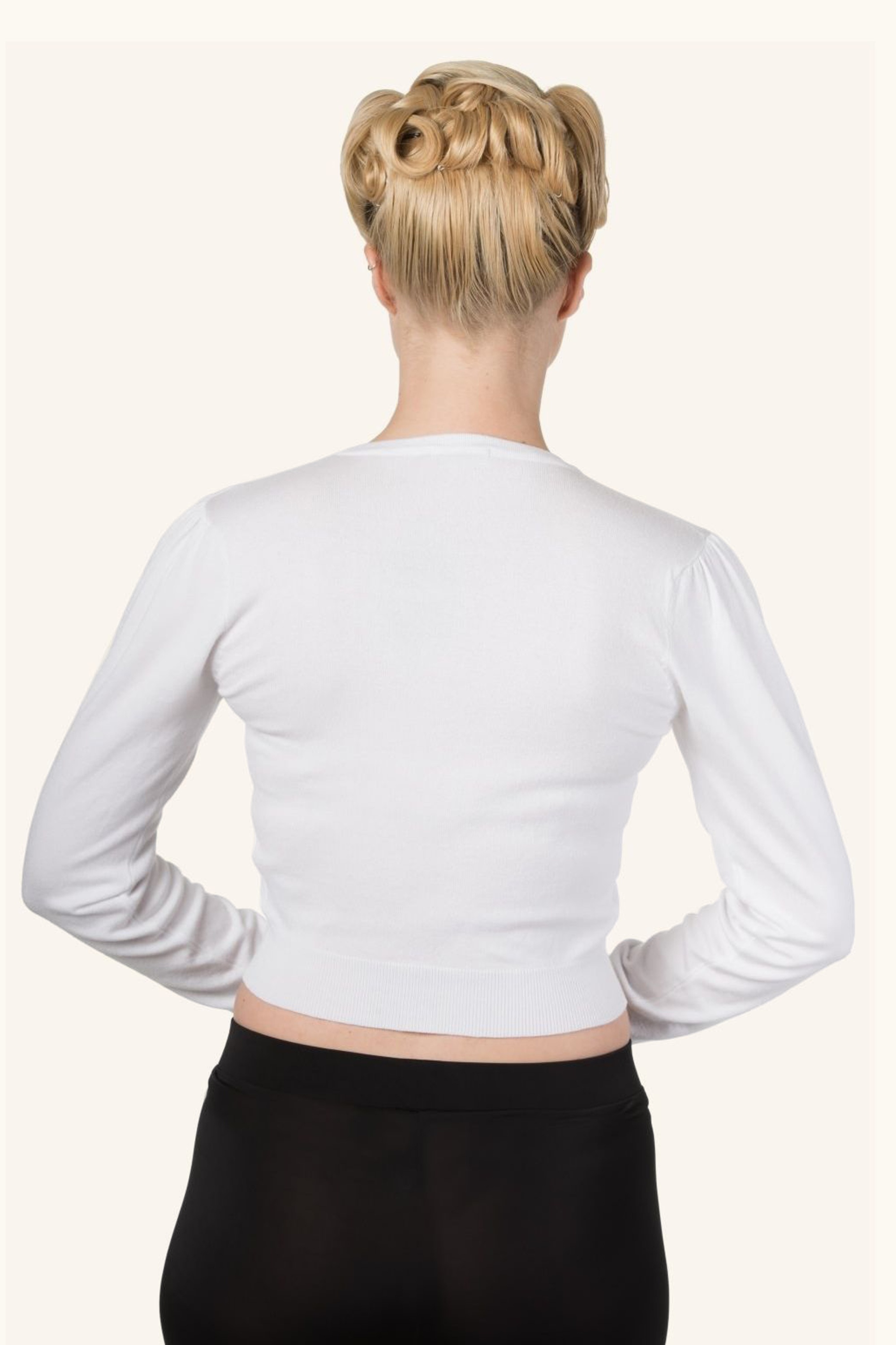 Banned Retro - Little Luxury Cardigan in wit 2