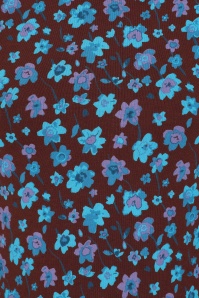 Seasalt - St Merryn katoenen midaxi jurk in Falling Flowers Dark Rye 3