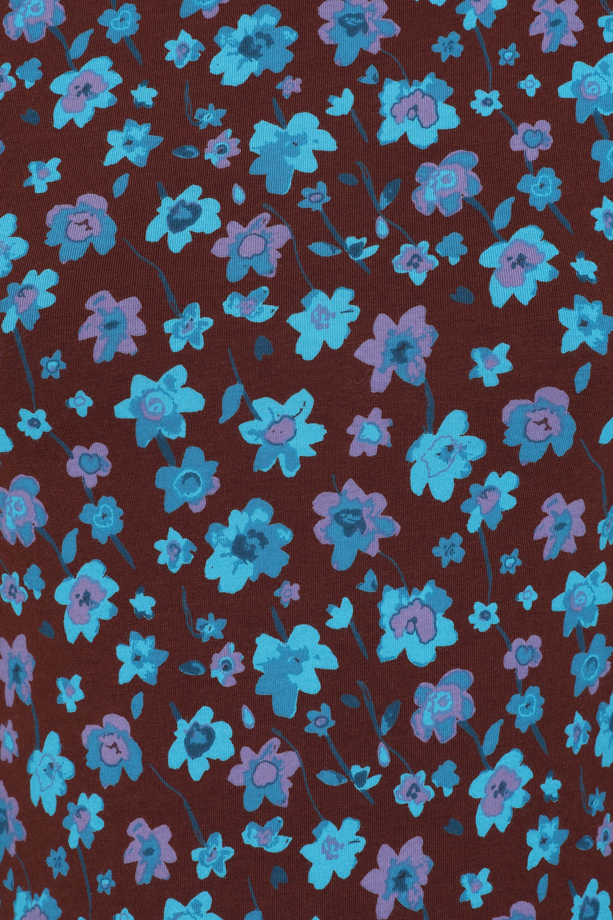 Seasalt - St Merryn katoenen midaxi jurk in Falling Flowers Dark Rye 3