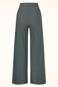 Vintage Chic for Topvintage - Topvintage exclusive ~ Sasha Pinstripe pantalon in lichtgrijs  3