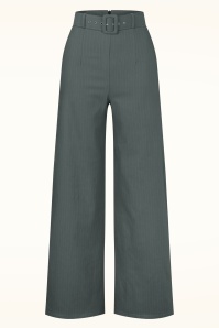 Vintage Chic for Topvintage - Topvintage exclusive ~ Sasha Pinstripe pantalon in lichtgrijs 