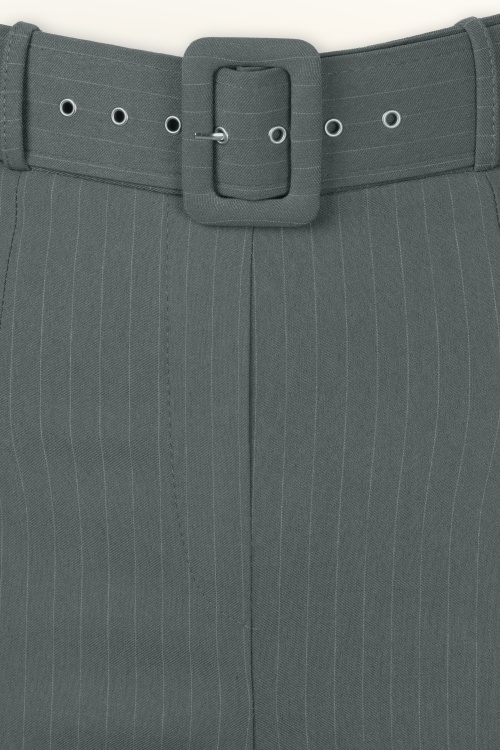 Vintage Chic for Topvintage - Topvintage exclusive ~ Sasha Pinstripe pantalon in lichtgrijs  2