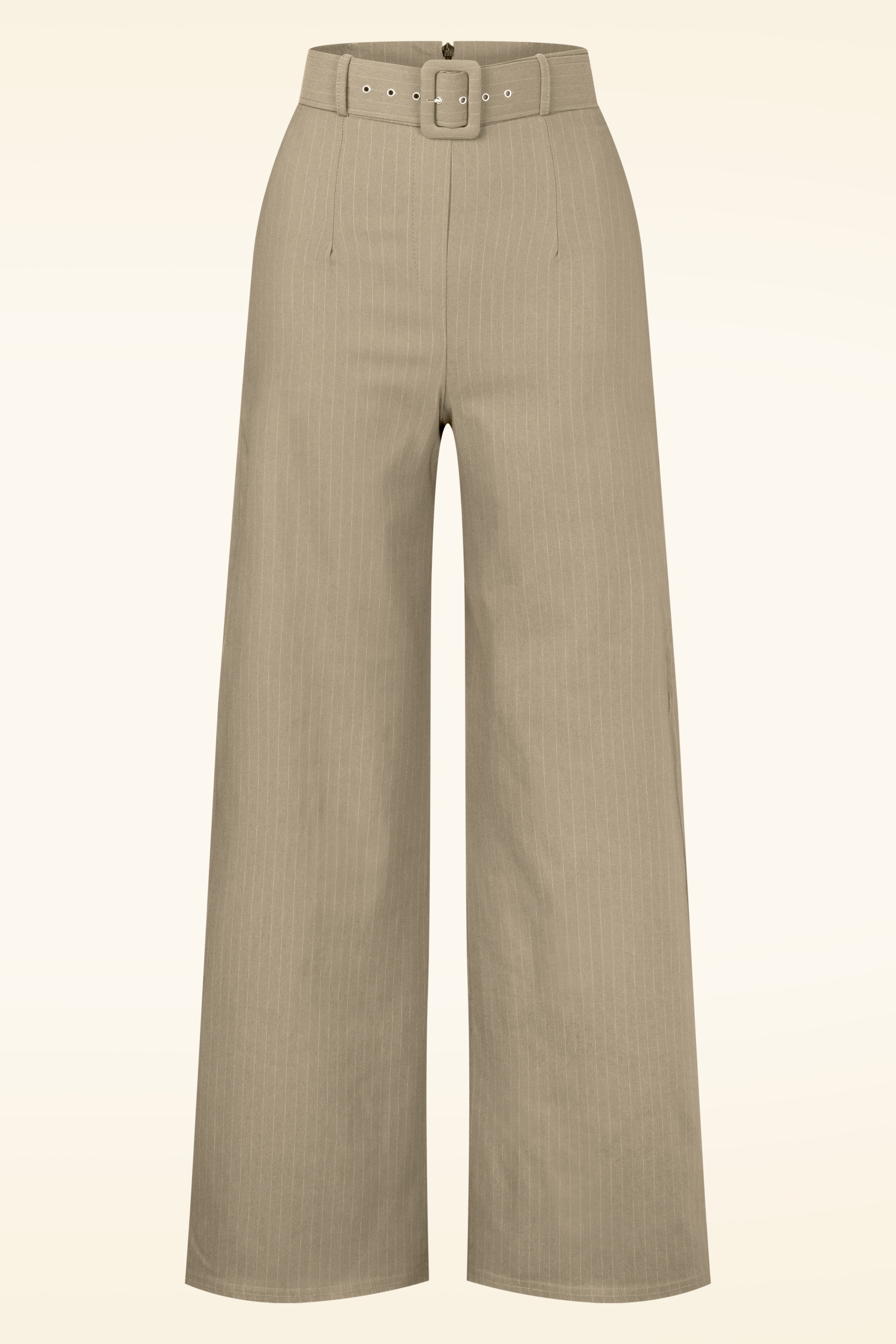 Vintage Chic for Topvintage - Topvintage exclusive ~ Sasha Pinstripe pantalon in beige