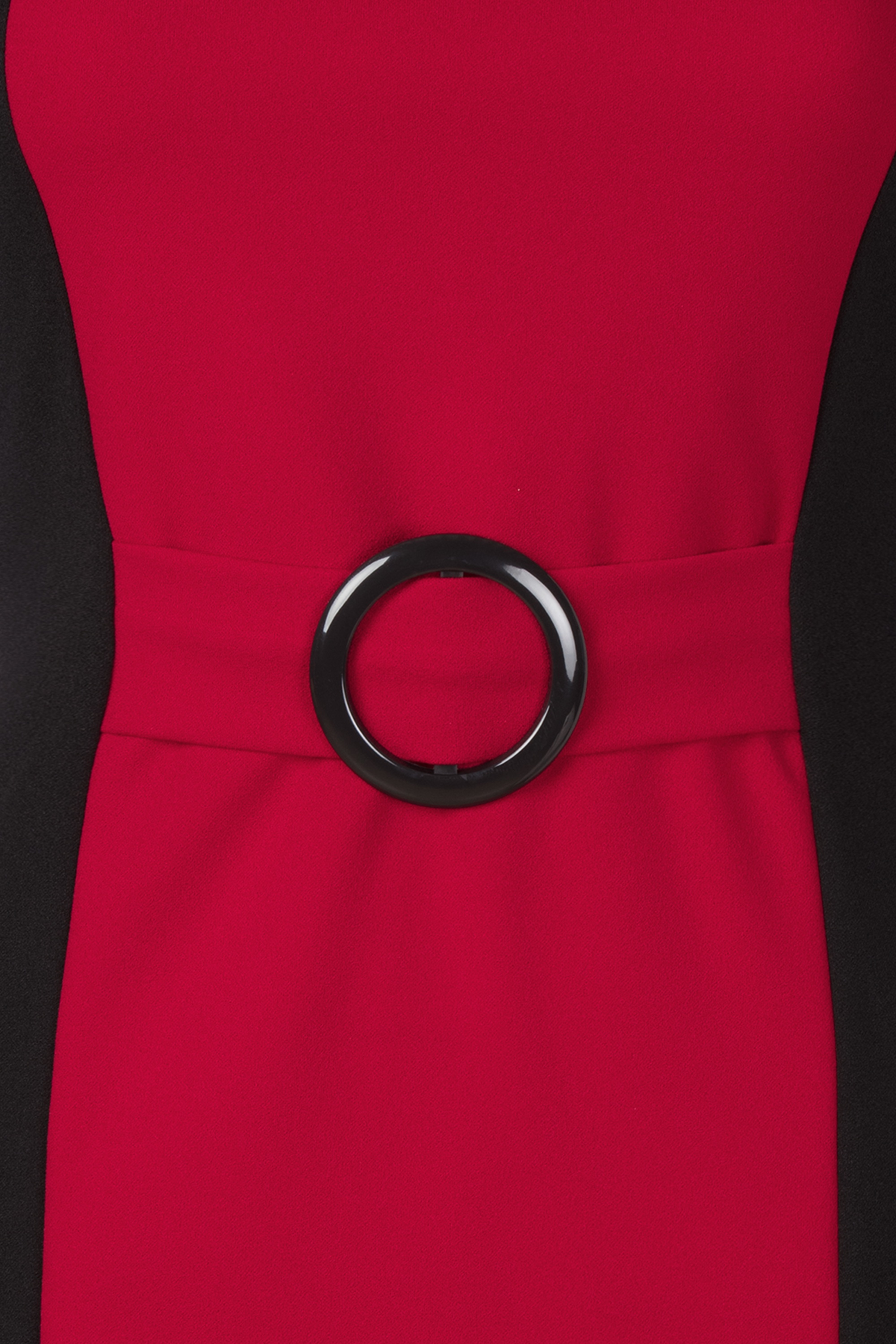 Vintage Chic for Topvintage - Topvintage exclusive ~ Thelma A-lijn jurk in zwart en rood 2