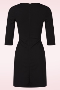 Vintage Chic for Topvintage - Topvintage exclusive ~ Thelma A-lijn jurk in zwart en rood 3