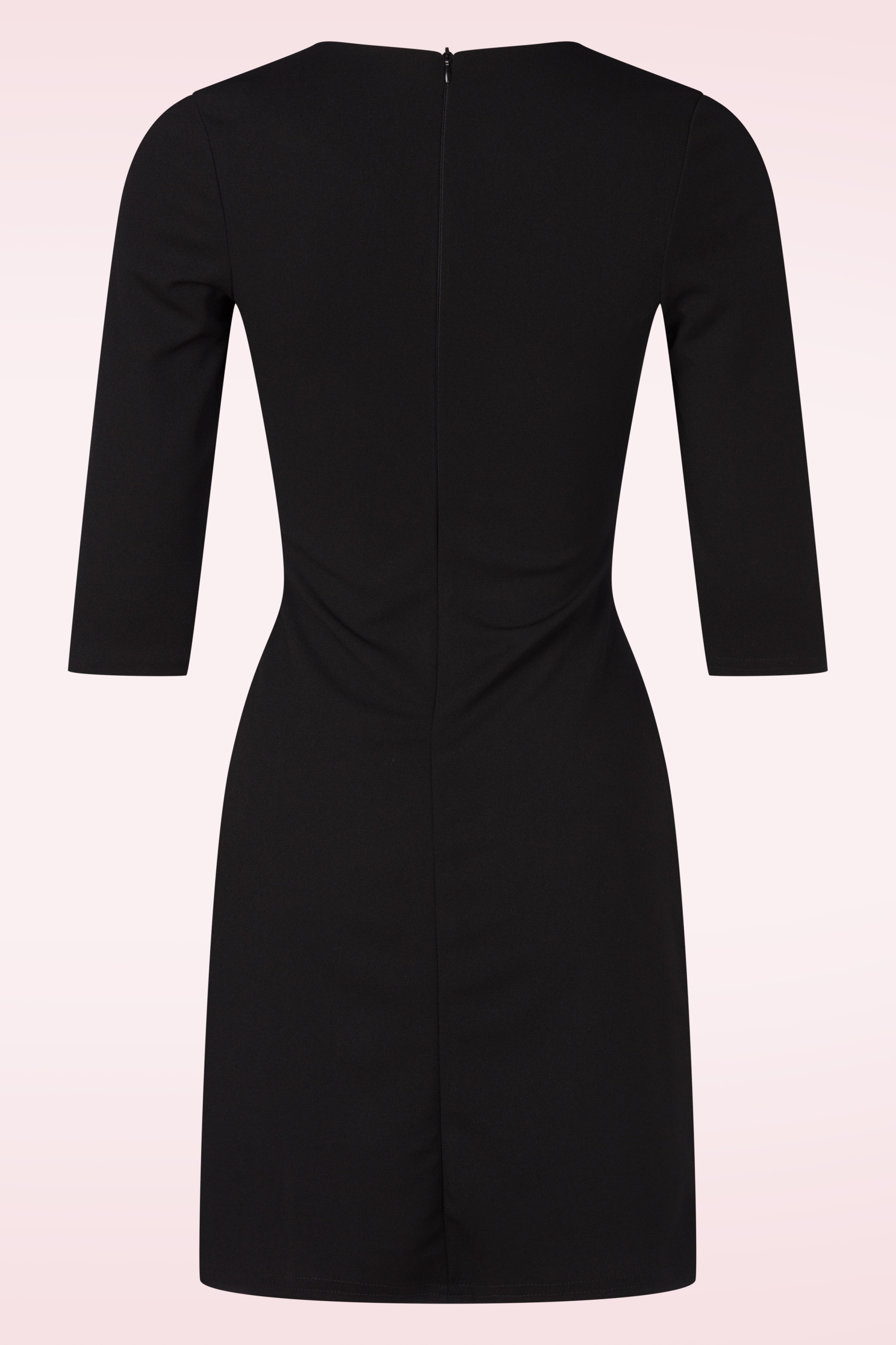 Vintage Chic for Topvintage - Topvintage exclusive ~ Thelma A-lijn jurk in zwart en rood 3