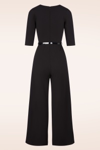 Vintage Chic for Topvintage - Topvintage exclusive ~ Suzan jumpsuit in zwart 3