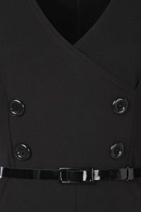 Vintage Chic for Topvintage - Topvintage exclusive ~ Suzan jumpsuit in zwart 2