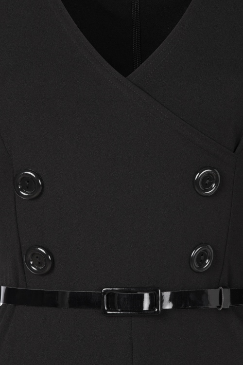 Vintage Chic for Topvintage - Topvintage exclusive ~ Suzan jumpsuit in zwart 2