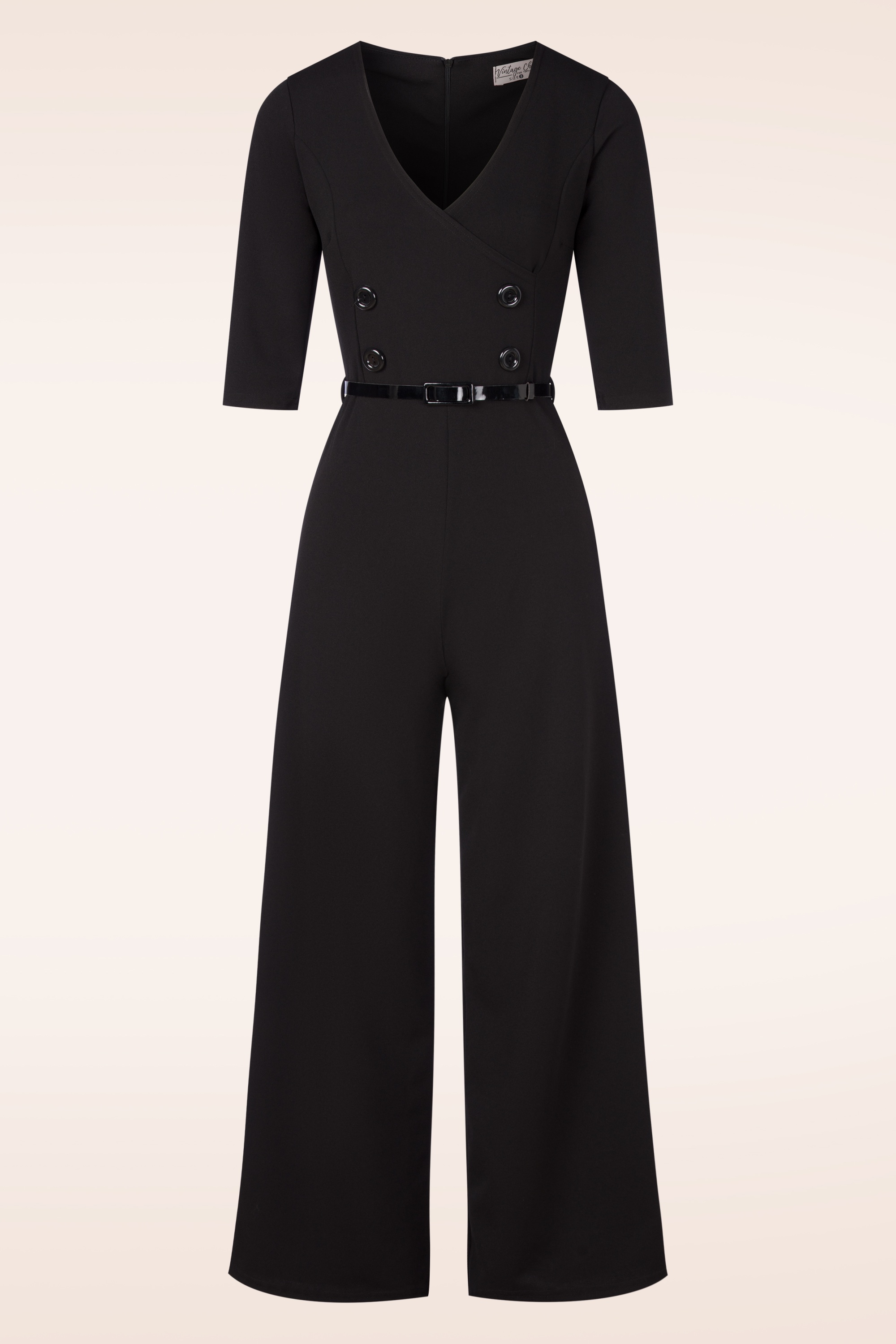 Vintage Chic for Topvintage - Topvintage exclusive ~ Suzan jumpsuit in zwart