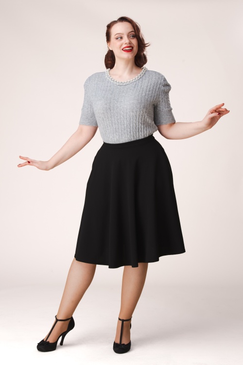 Vintage Chic for Topvintage - Topvintage exclusive ~ Sheila swingrok in zwart