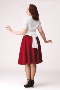 Vintage Chic for Topvintage - Sheila swingrok in lippenstiftrood 3