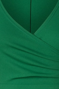 Vintage Chic for Topvintage - Topvintage exclusive ~ Yvette pencil jurk in smaragdgroen 4