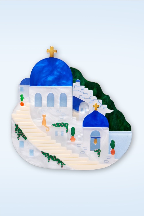 Erstwilder - Santorini Sunsets broche