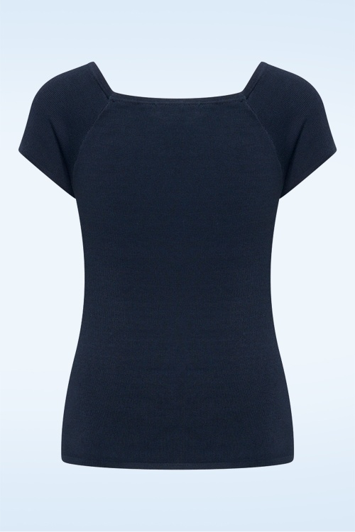 Zilch - Kaylie top in navy 2