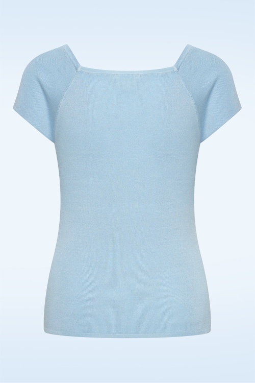 Zilch - Kaylie top in luchtblauw 2