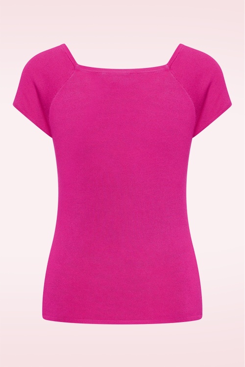 Zilch - Kaylie top in fuchsia 2