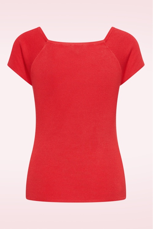 Zilch - Kaylie top in koraal bloesem  2