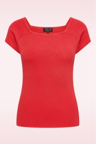 Zilch - Kaylie top in koraal bloesem 