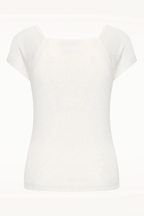 Zilch - Kaylie top in gebroken wit 2