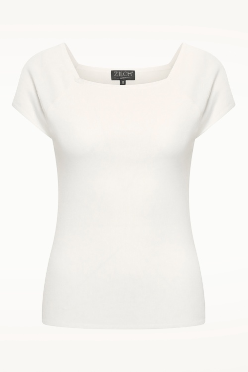 Zilch - Kaylie top in gebroken wit