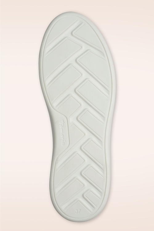 Tamaris - Luna sneakers in parelwit 5
