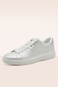 Tamaris - Luna sneakers in parelwit 2