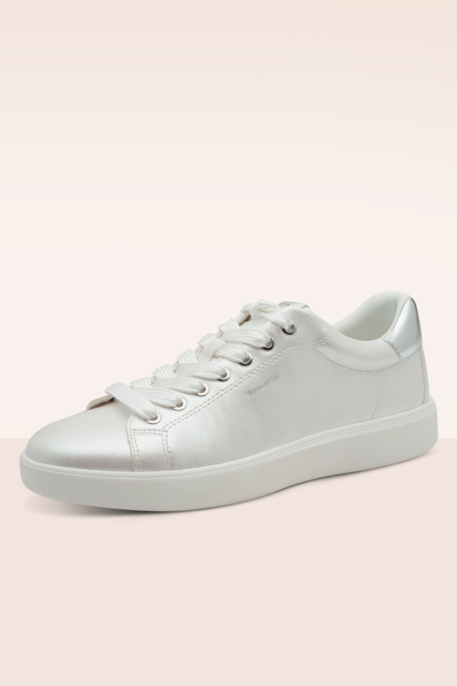 Tamaris - Luna sneakers in parelwit 2