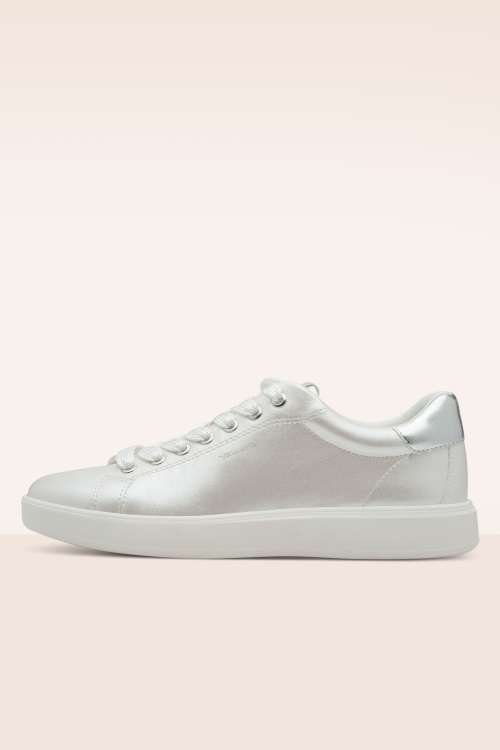 Tamaris - Luna sneakers in parelwit