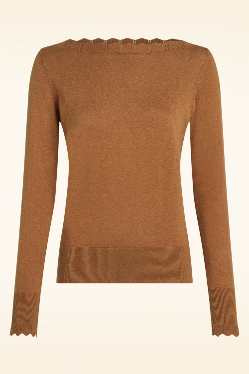 King Louie - Audrey Cocoon top in esdoorn oranje