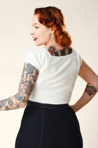 Zilch - Kaylie top in gebroken wit 3